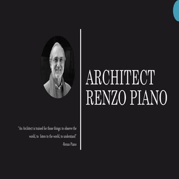 Architect Renzo Piano 