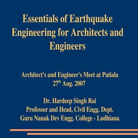 Earthquake Engineering