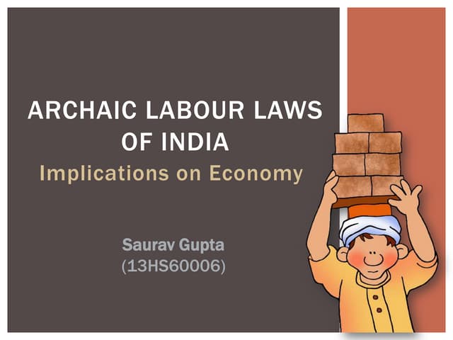 HRM Chapter2 Employment Laws In India