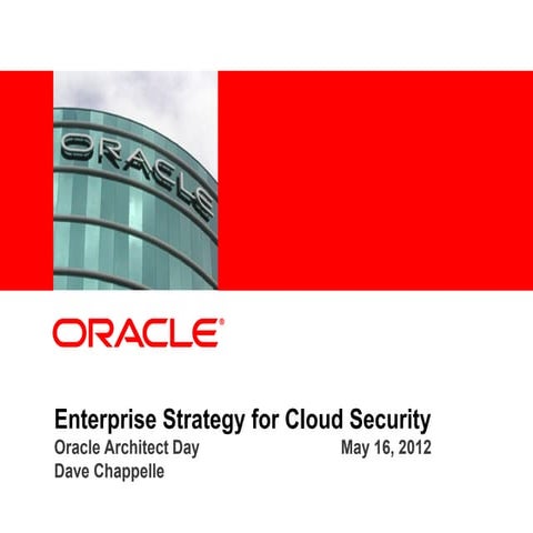 Enterprise Strategy for Cloud Security