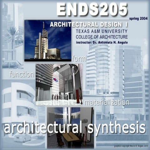 Arch Design I Texas A&M Lecture 1 7