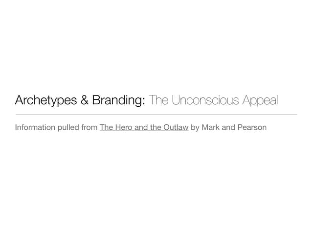 Archetype Overview with brand examples & character compass 