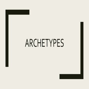 Character Archetypes