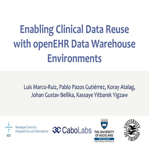Enabling Clinical Data Reuse with openEHR Data Warehouse Environments