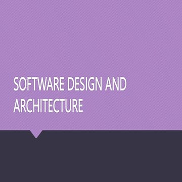 Hierarchical Software Architecture & its Types Presentation