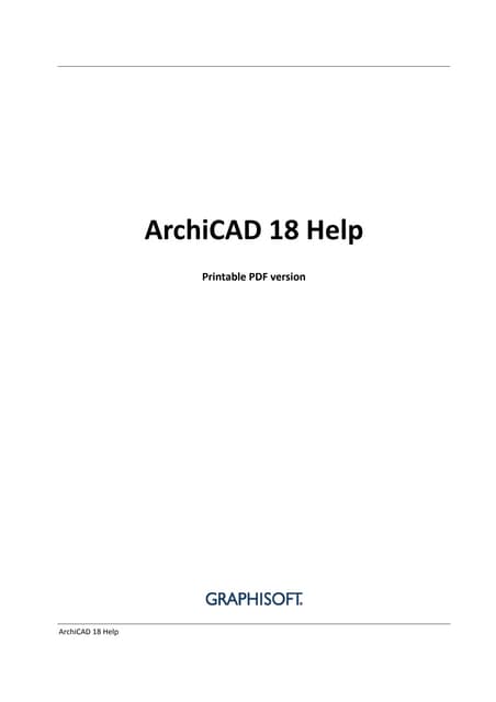 Archicad 18 kennenlernen