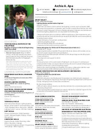 Archie Apa Curriculum Vitae