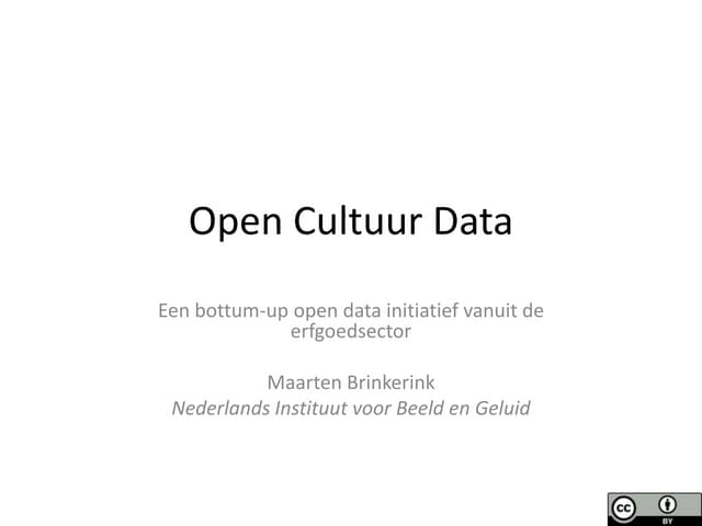 Open Cultuur Data