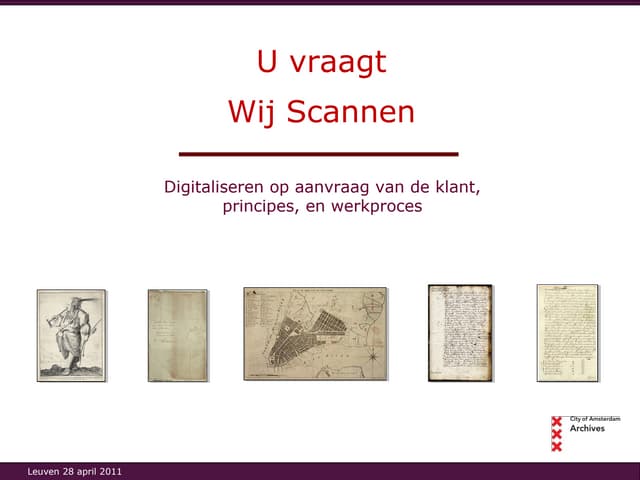 Scanning on demand Stadsarchief Amsterdam