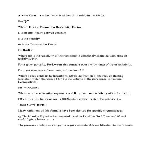Basic Petrophysics | PDF