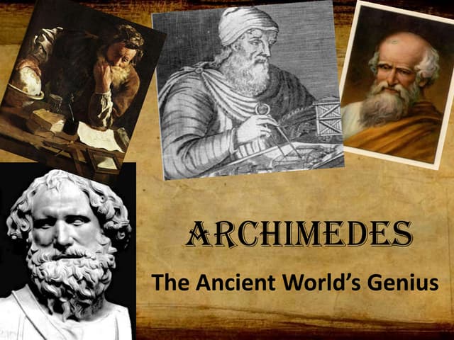 Archimedes' principle | PPTX