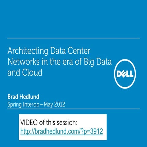 Architecting data center networks in the era of big data and cloud