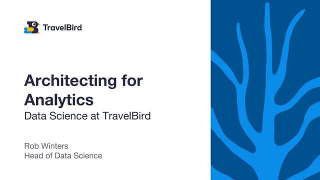 Architecting for analytics