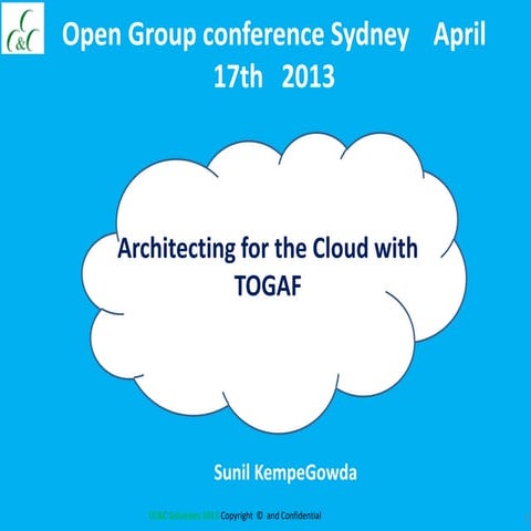 Architecting for the Cloud with TOGAF®