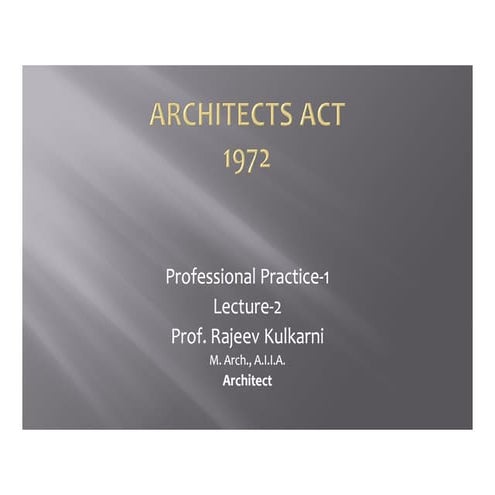 Architects act