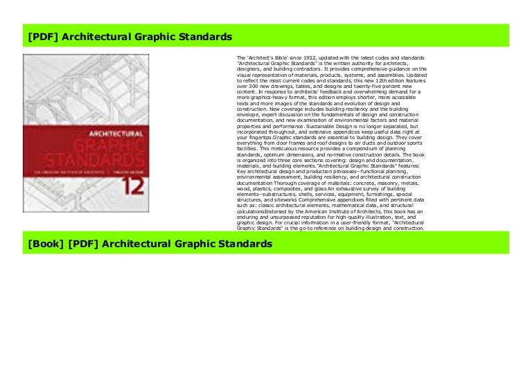 [PDF] Architectural Graphic Standards