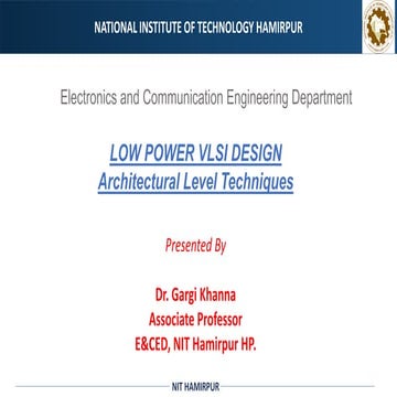 Advanced Architectural Techniques for Low Power VLSI Design in Modern ...