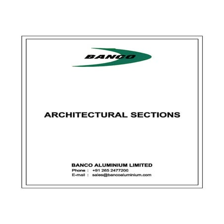 Aluminium Architectural Section Profiles Manufacturer & Supplier | PDF