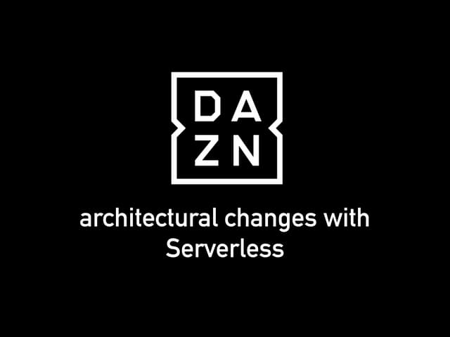 Architectural changes with serverless