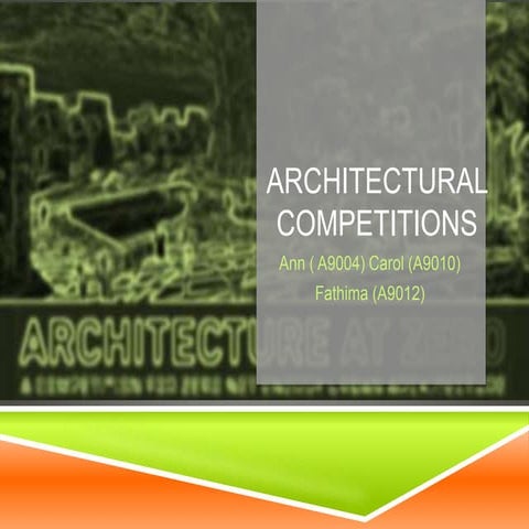 Architectural  competitions