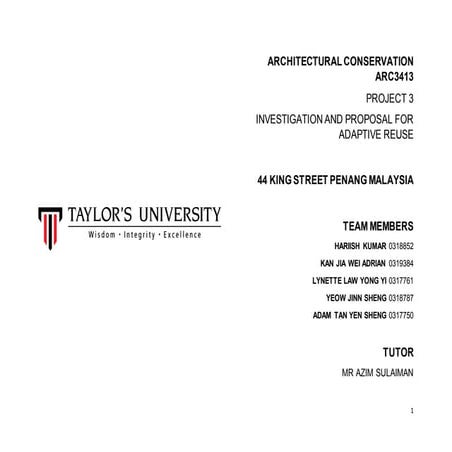 Architectural conservation arc3413 king street penang