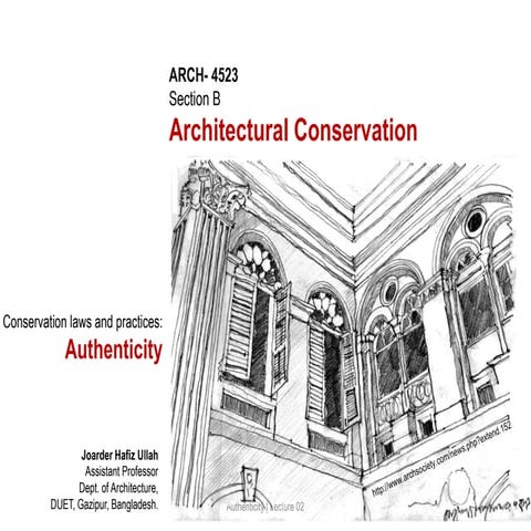 Architectural conservation_laws and practices_authenticity