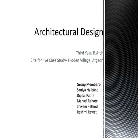 Architectural design | PPT