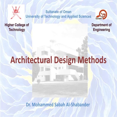 Architectural Design Methods, Dr. Mohammed Sabah Al-Shabander, .pdf