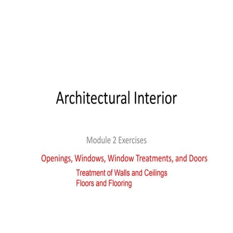 Architectural interior | PPTX
