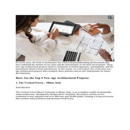 Top 5 New Age Architectural Projects | Insider Market Research