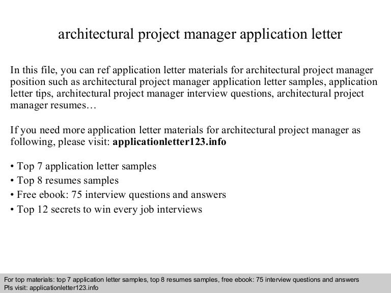architectural-project-manager-application-letter
