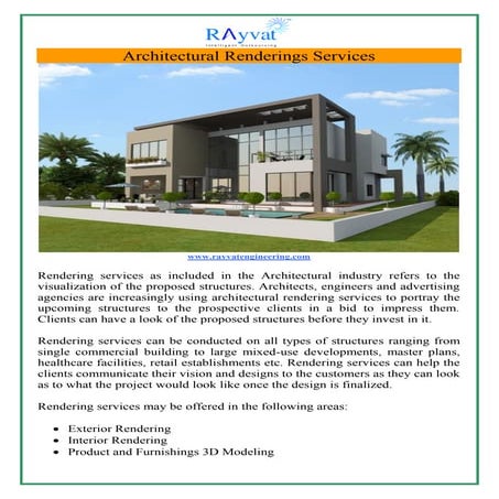 Architectural renderings services