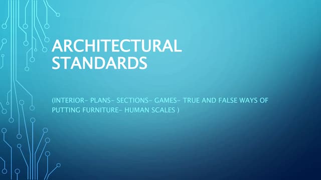 Architectural standards