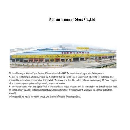 Architectural Stone Facility