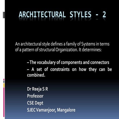 Architectural styles   2