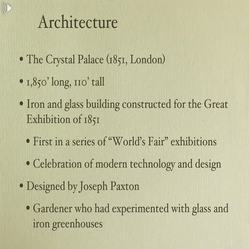 Architecture After the Industrial Revolution