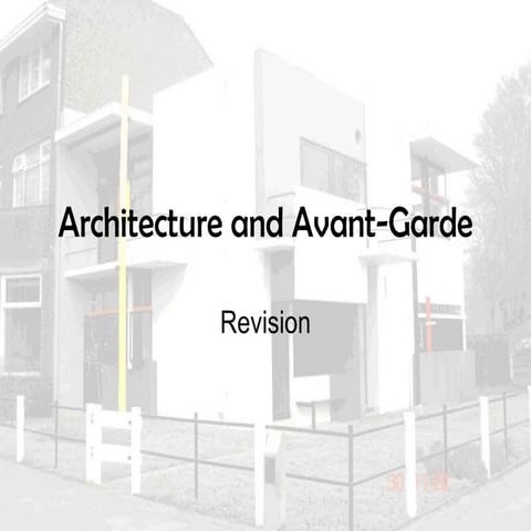 Architecture and Avant-Garde