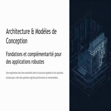 Architecture logicielle et Modeles de Conception