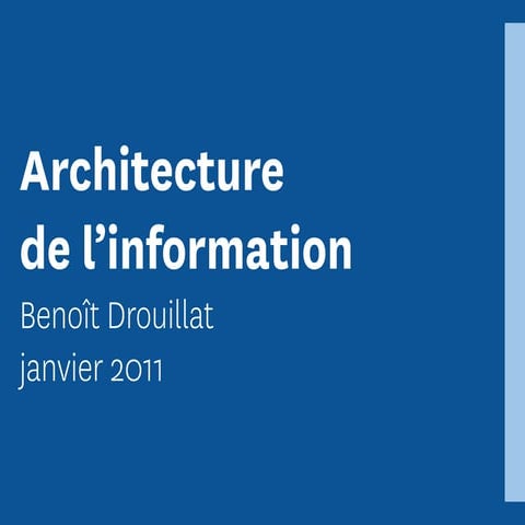 L'architecture de l'information | PDF