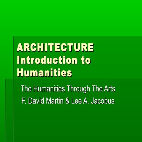 Architecture introduction-to-humanities