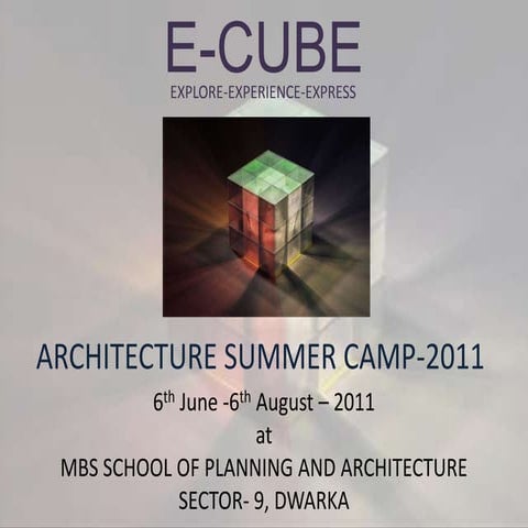 Architecture  Summer Camp1