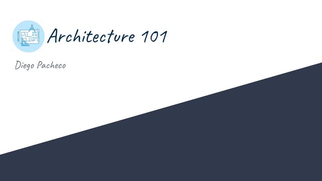 Architecture 101: Vision, Properties and Skills