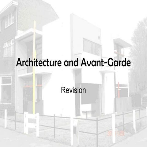 Architecture and avant garde (new)