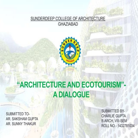 Architecture and ecotourism ppt