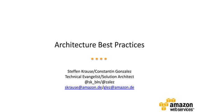 Architecture Best Practices