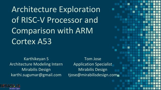 Architecture Exploration of RISC-V Processor and Comparison with ARM Cortex-A53