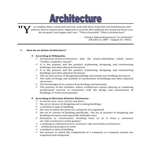 Architecture (MS Word)