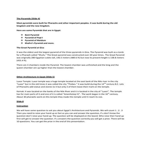 Architecture in egypt