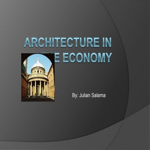 Architecture in the economy