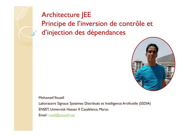 Architecture jee principe de inversion de controle et injection des dependances